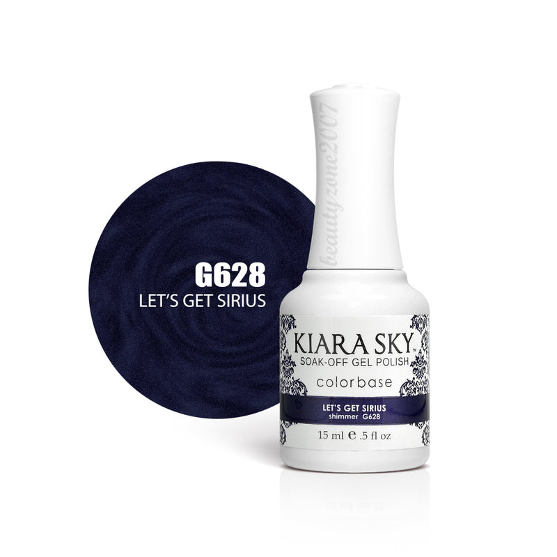 Kiara Sky - Esmalte en gel 0.5 fl oz - G628 Let's Get Sirius 