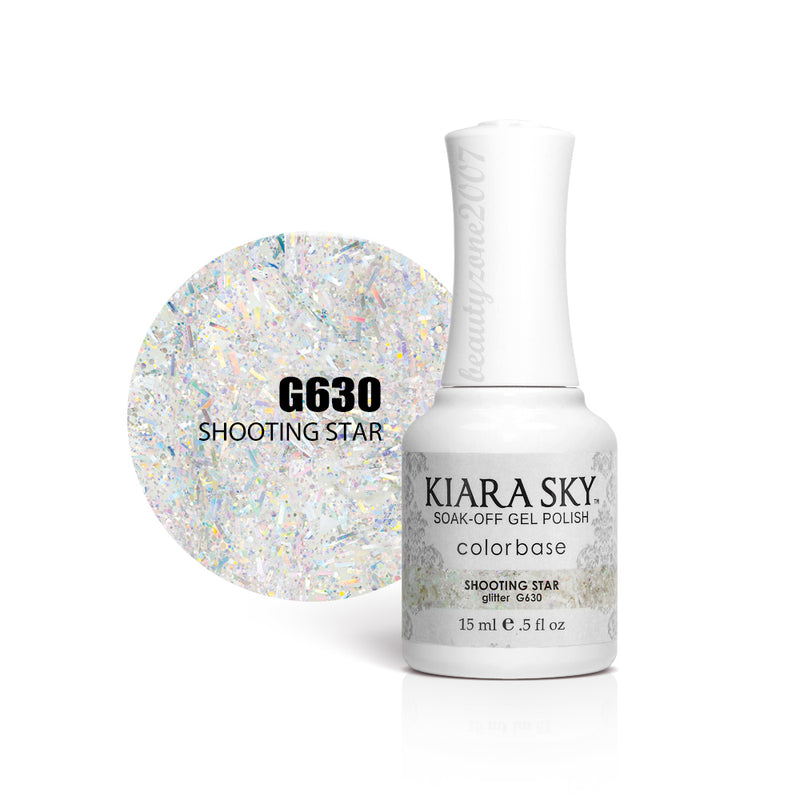 Kiara Sky - Esmalte en gel 0.5 fl oz - G630 Shooting Star