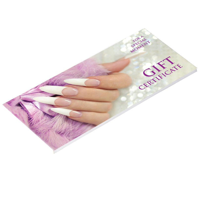 Certificado de regalo para salón de uñas | Diseño GC128 x 2 libros