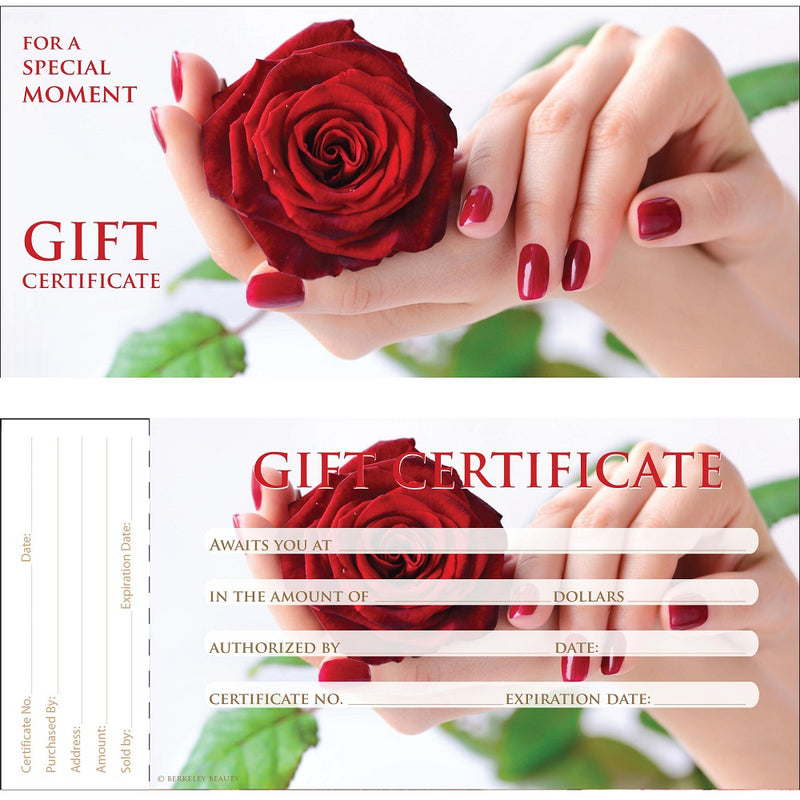 Nail Salon Gift Certificate | Design GC129 (2 books)