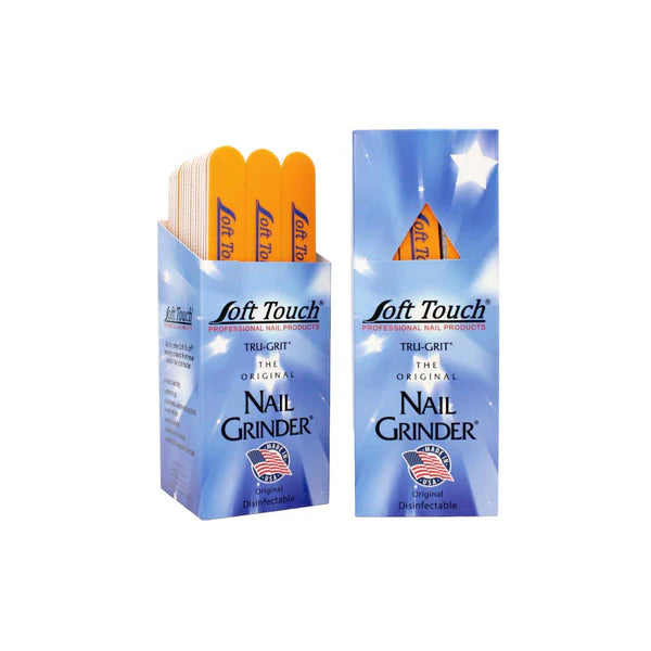Soft Touch Nail File - (Orange Mylar) 240/240 (50 Pcs)