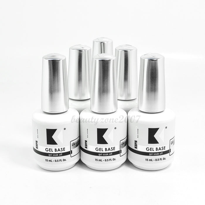 Kupa Gelfinity Gel Base Coat UV/LED Cure Soak Off 0.5oz (Pack of 6)