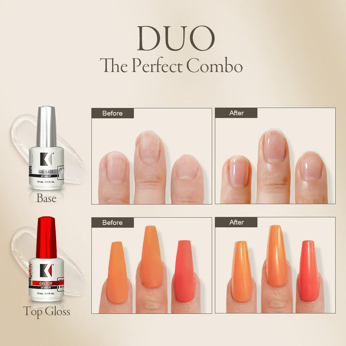 KUPA - GelFinity Base & Top Coat (No-Wipe) 0.5 Oz