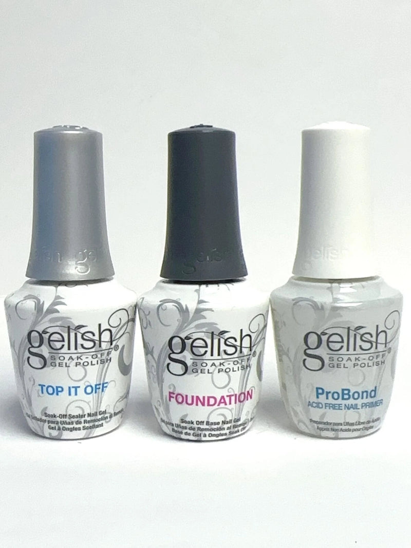 Gelish - Trio Essentials - Foundation + Pro Bond + Top It Off