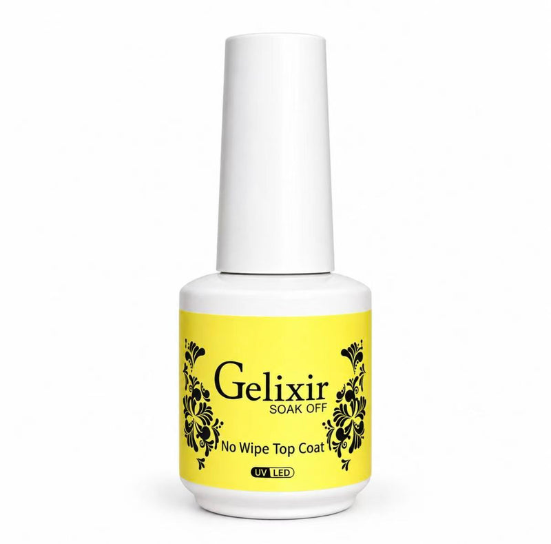 Gelixir - Gel Top Coat -  No Wipe 0.5oz