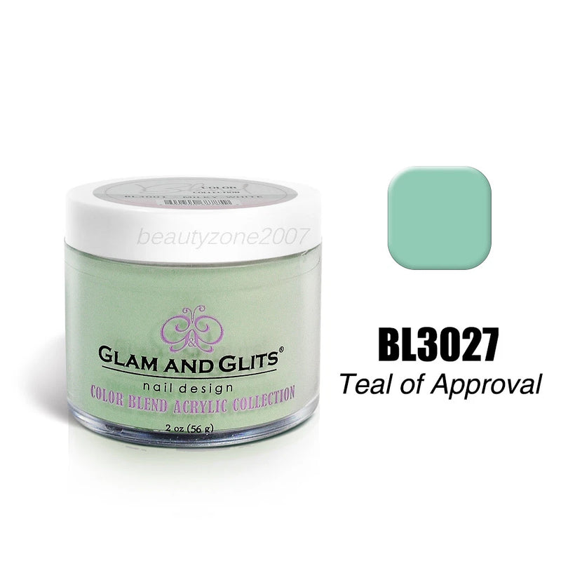 Glam & Glits - Polvos Color Blend - BL3027 Verde Azulado de Aprobación 57 g 