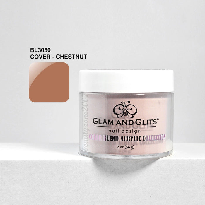 Glam and Glits Color Blend Nail Powder BL3050 - Chestnut 2oz