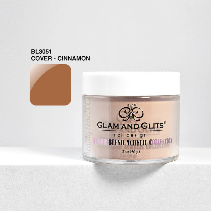 Glam and Glits Color Blend Nail Powder BL3051 - Cinnamon 2oz