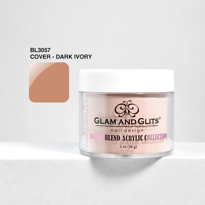 Glam and Glits Color Blend Nail Powder BL3057 - Dark Ivory 2oz