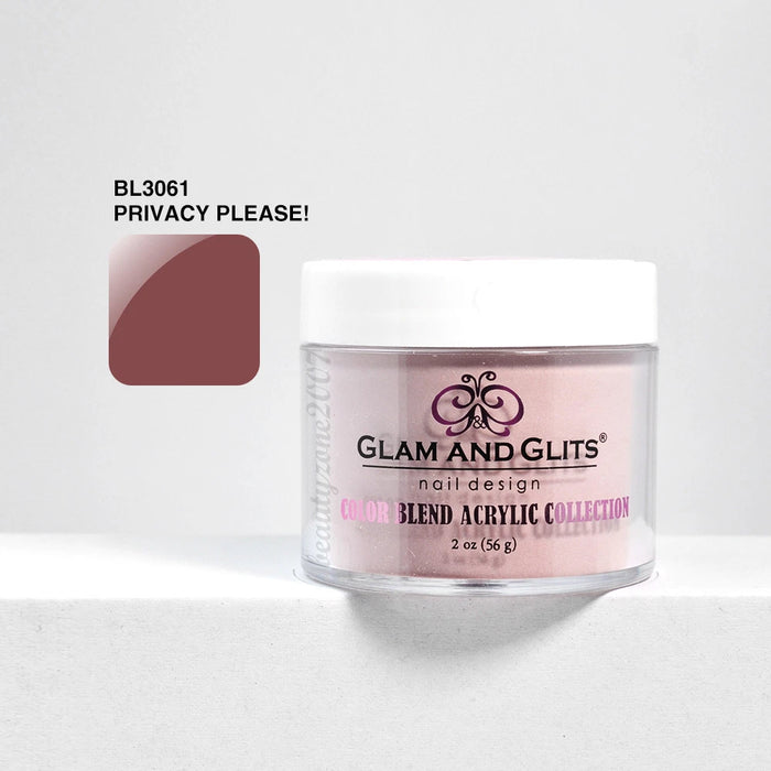 Glam and Glits Color Blend Nail Powder BL3061 - Privacy 2oz