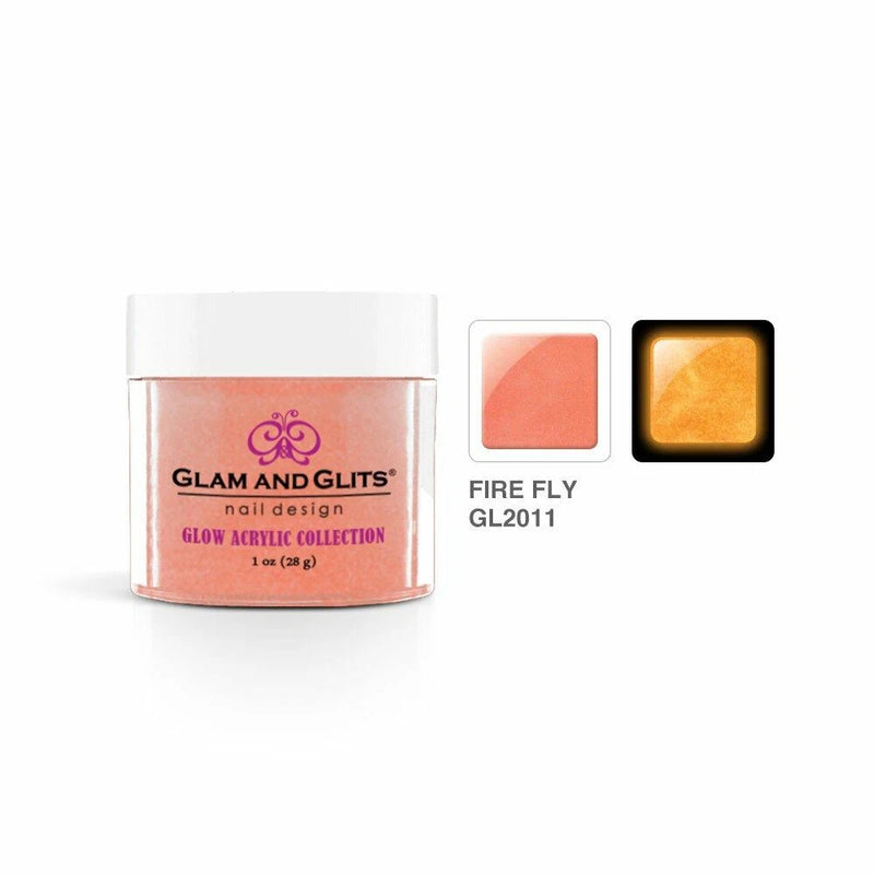 Glam & Glits - Glow Acrylic Powder - GL2011 Fire Fly 1oz