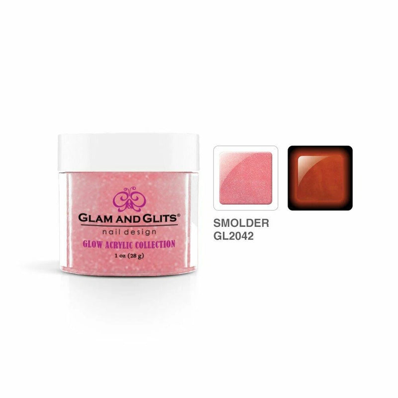 Glam & Glits - Glow Acrylic Powder - GL2042 Smolder 1oz