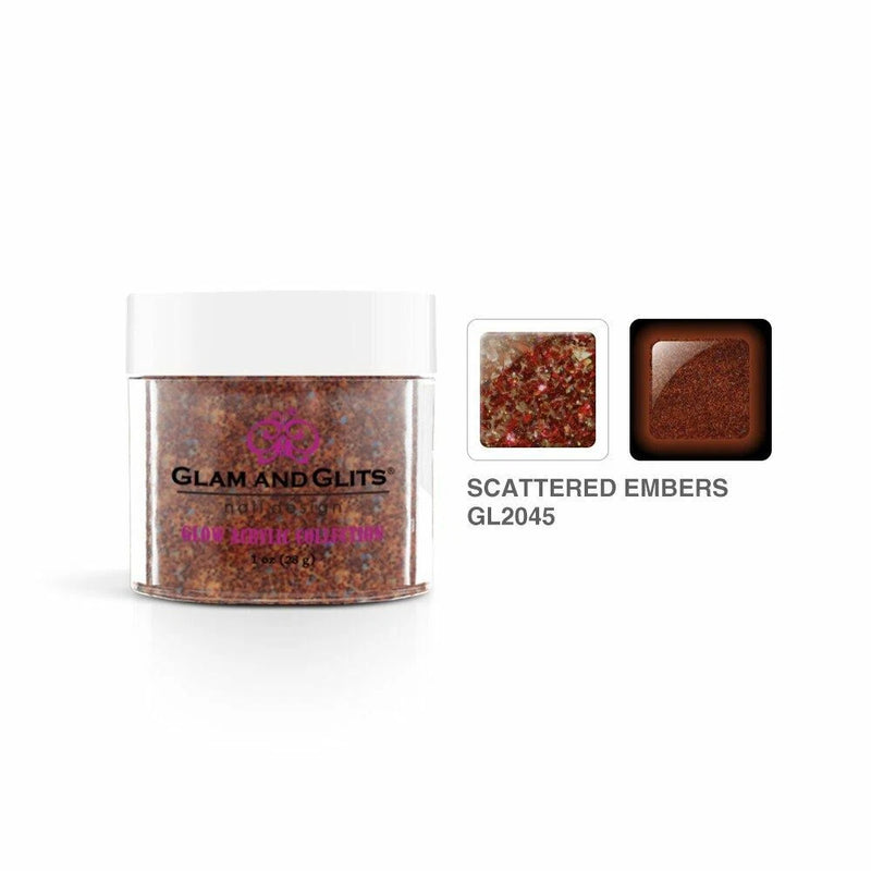 Glam & Glits - Glow Acrylic Powder - GL2045 Scttered Embers 1oz