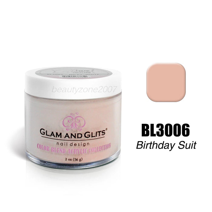 Glam and Glits Color Blend Nail Powder BL3006 - Birthday Suit 2oz