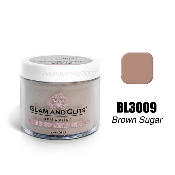 Glam and Glits Color Blend Nail Powder BL3009 - Brown Sugar 2oz