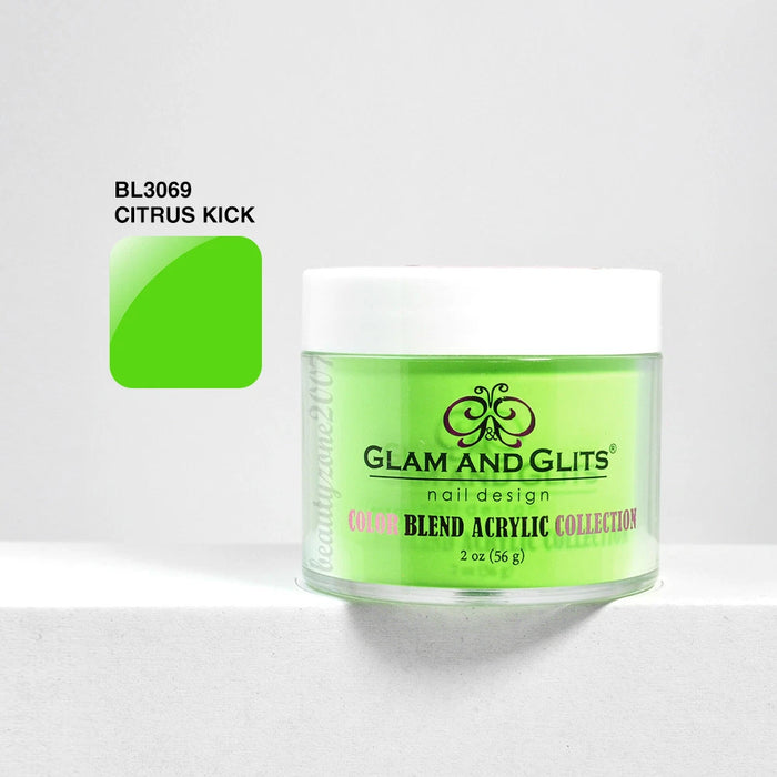 Glam and Glits Color Blend Nail Powder BL3069 - Citrus Kick 2oz
