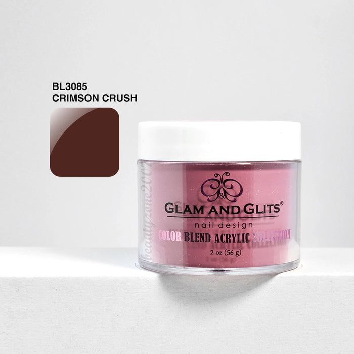 Glam and Glits Color Blend Nail Powder BL3085 - Crimson Crush 2oz