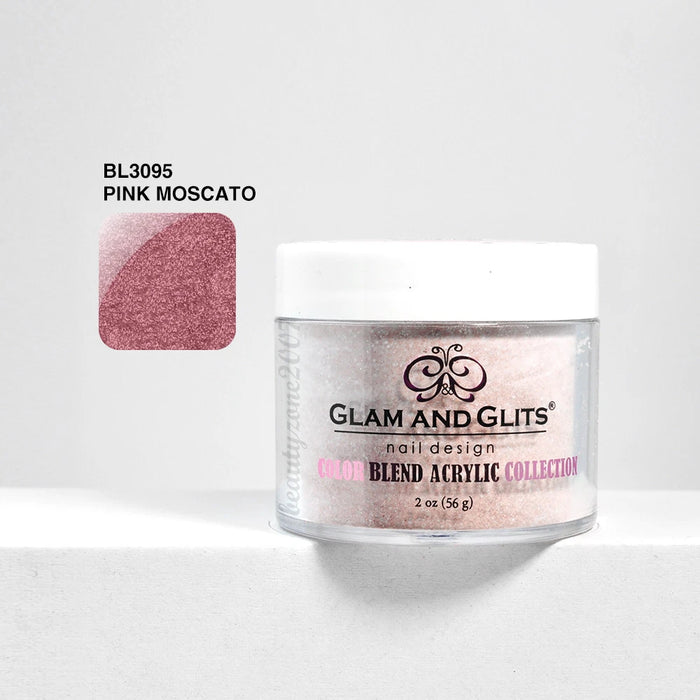 Glam and Glits Color Blend Nail Powder BL3095 Pink Moscato 2oz