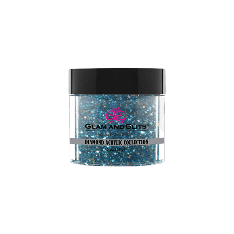 Glam & Glits - Diamond Acrylic Powder - 54 Icey Blue 1 oz
