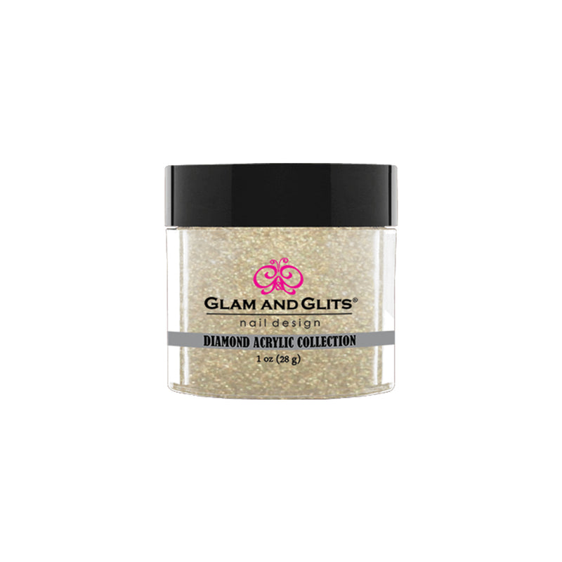 Glam & Glits - Polvo acrílico diamante - 90 esmalte blanco 28 g