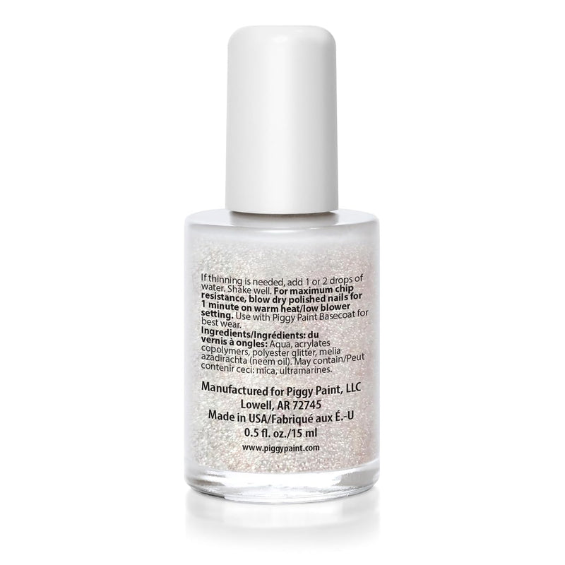 Piggy Paint 100% Non-toxic Girls Nail Polish - Glitter Top Coat