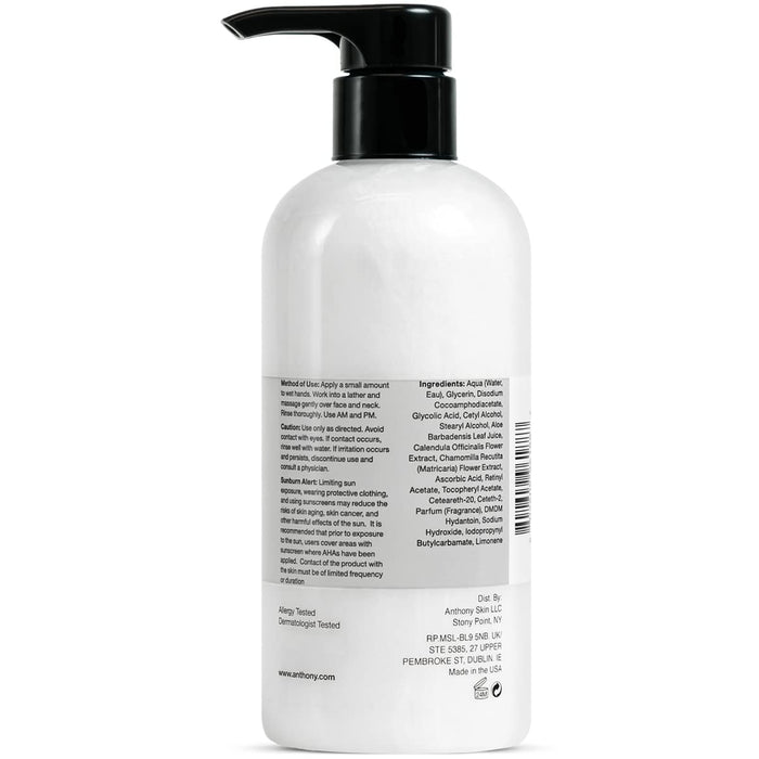 Anthony - Glycolic Facial Cleanser 16 oz