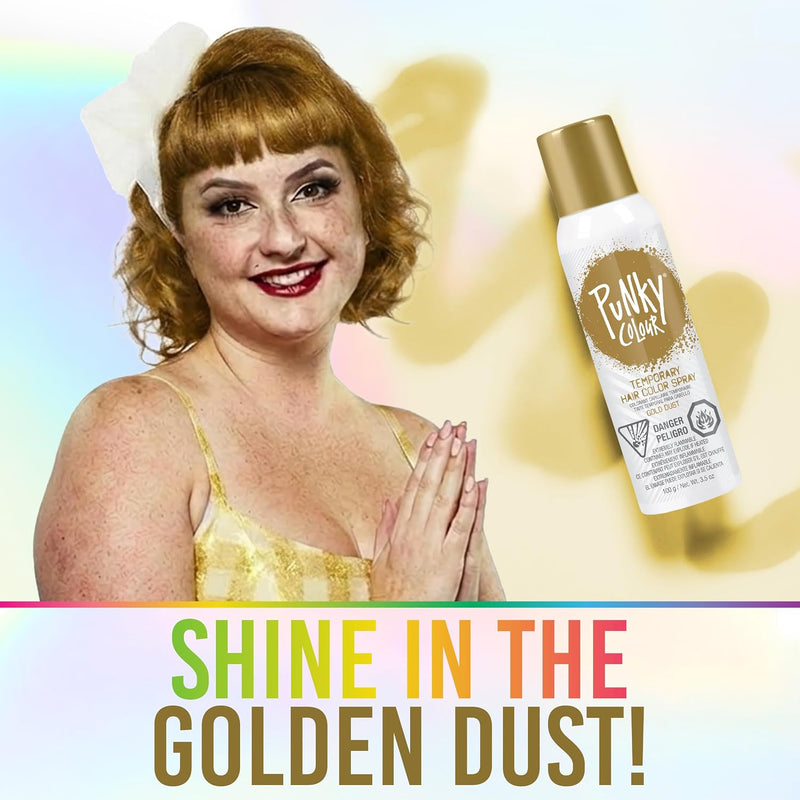 Punky Colour - Temporary Hair Color Spray - Gold Dust 3.5 oz