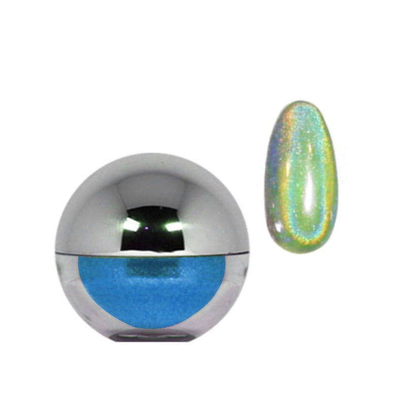 Aora Chrome Powder - H4 Rainbow Hologram Blue