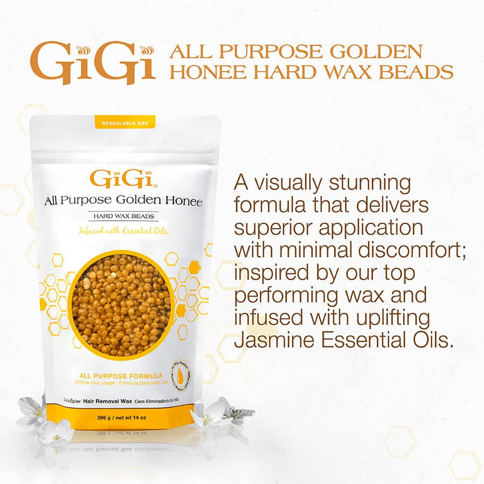 GiGi Hard Wax Beads - Golden Honee All Purpose 14oz