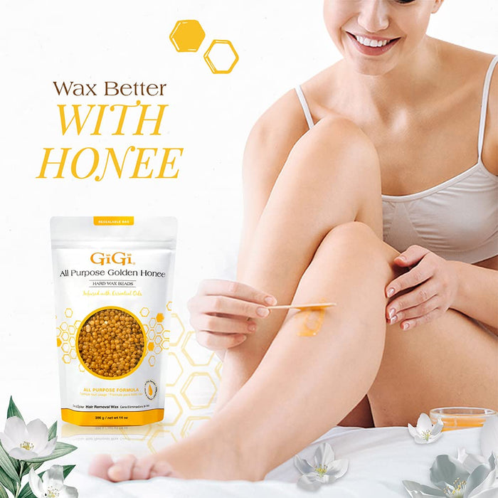 GiGi Hard Wax Beads - Golden Honee All Purpose 14oz