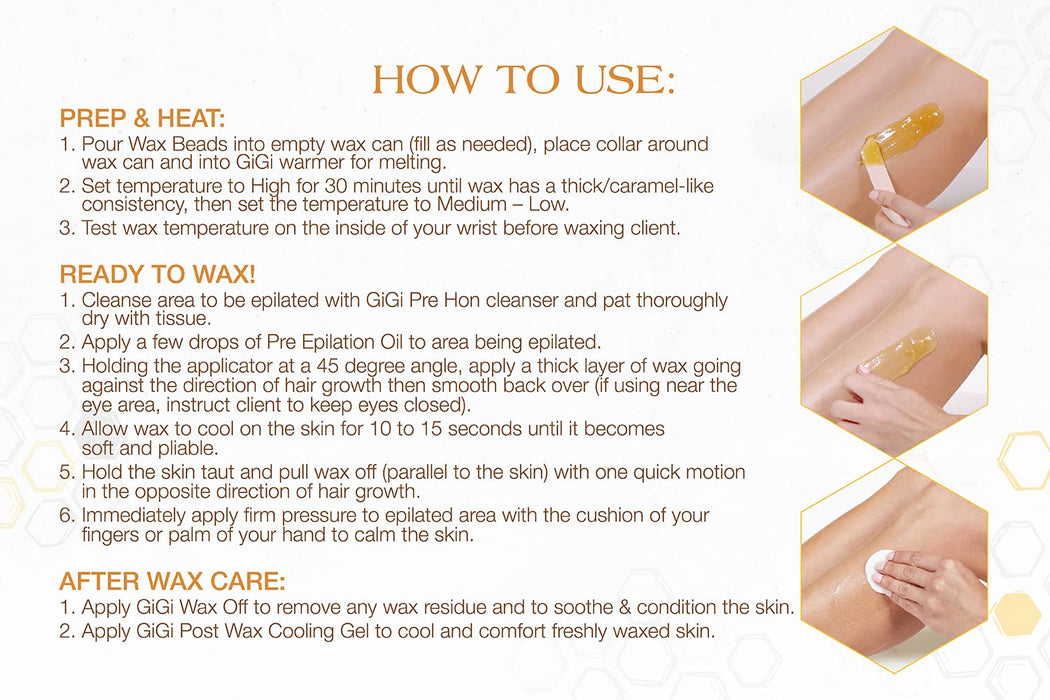GiGi Hard Wax Beads - Golden Honee All Purpose 14oz