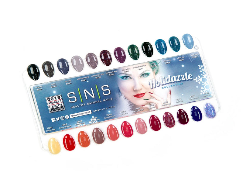 SNS Holidazzle Collection Color Swatches / Color Chart / Color Sample