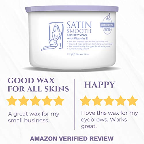 Satin Smooth - Honey Wax with Vitamin E 14oz