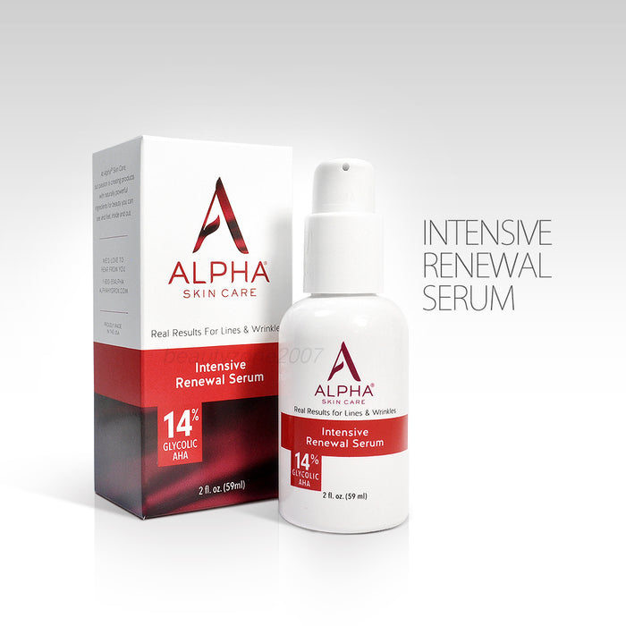 Alpha Skin Care Hydrox Intensive Renewal Serum 14% Glycolic AHA 2 oz/59ml