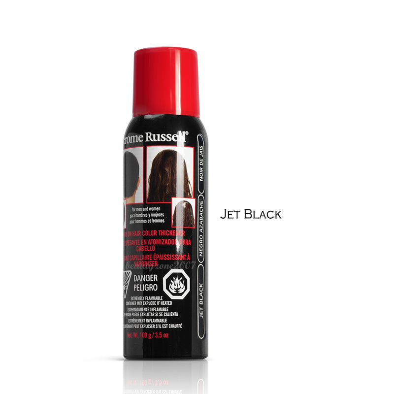 Jerome Russell - Spray-on Hair Color Thickener - Jet Black 3.5oz