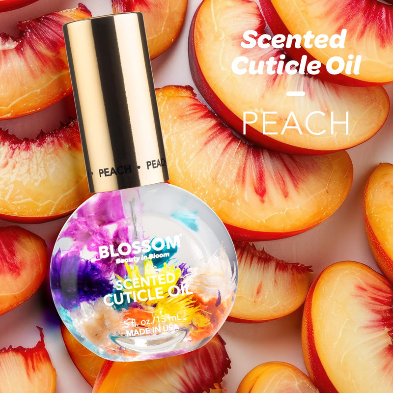 Blossom - Cuticle Oil - Juicy Peach 0.5 oz (2 Pack)