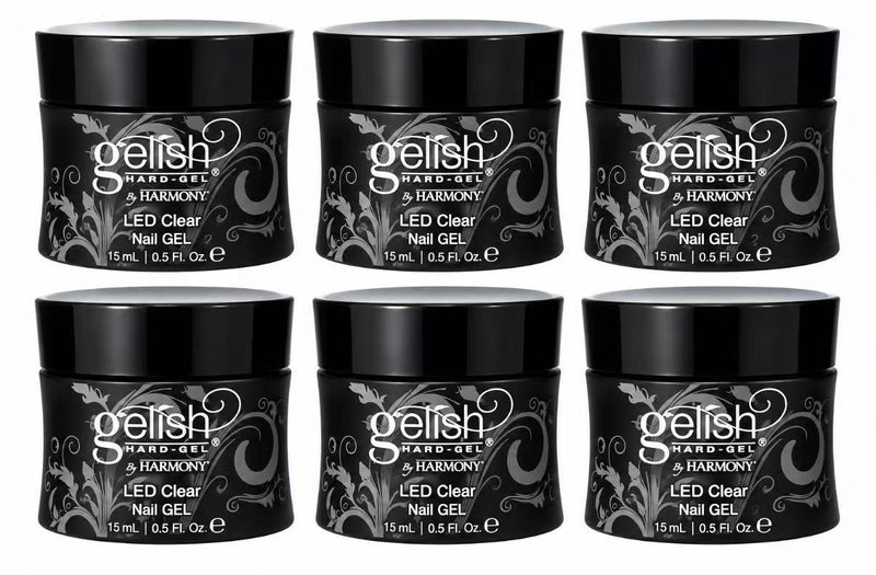 Gelish - LED Hard - Clear 0.5 oz (6 Pack)