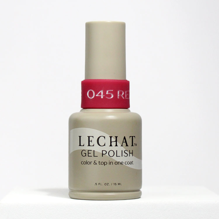 LeChat Color & Top Gel Polish - LG045 Red October 0.5 fl oz