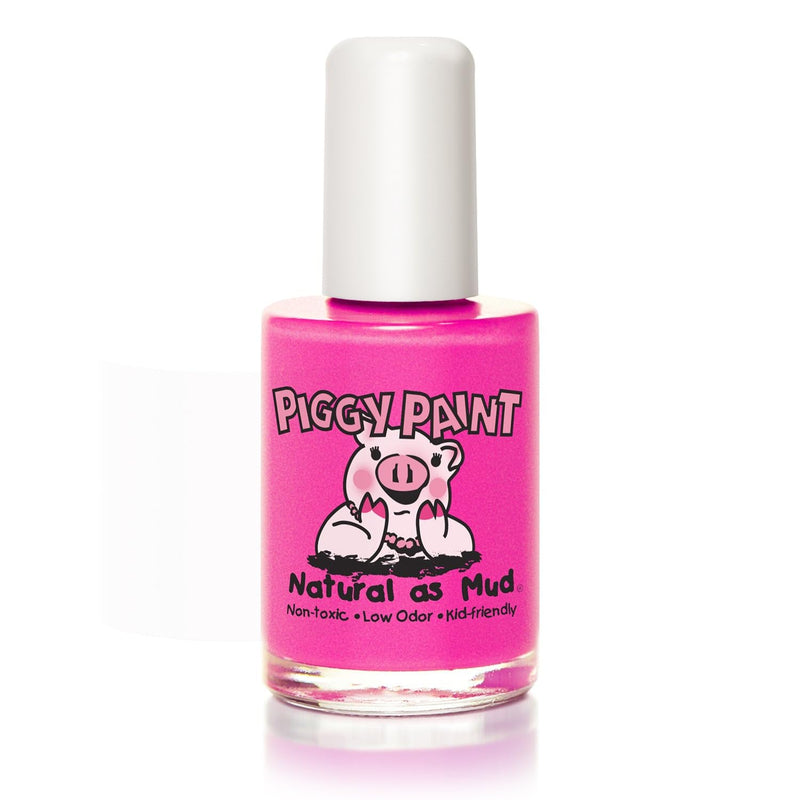 Piggy Paint 100% Non-toxic Girls Nail Polish - LOL - Pink Glitter