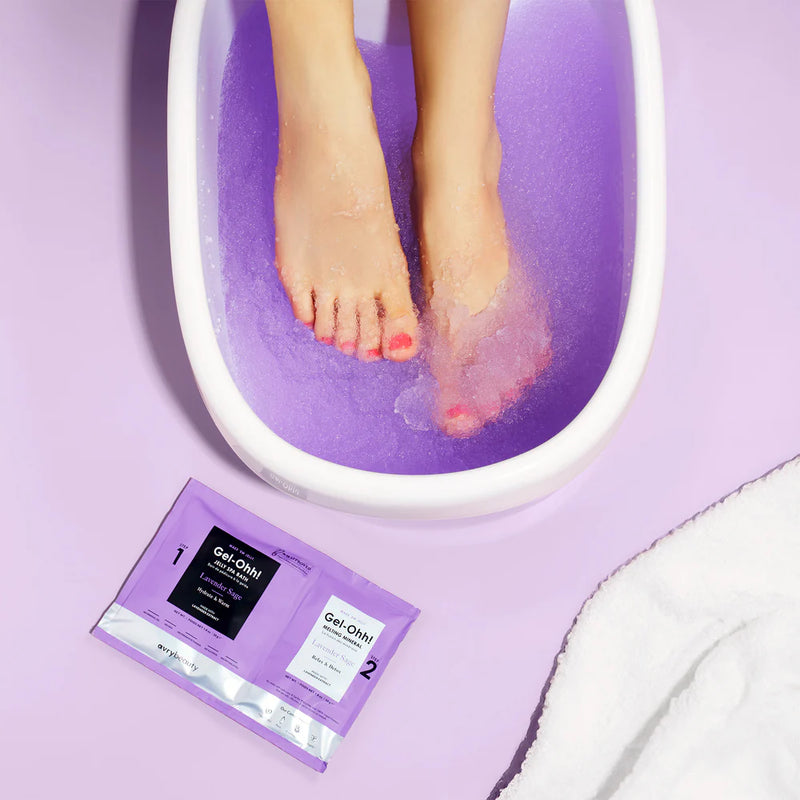AvryBeauty - Jelly Spa Bath Pedicure Set - Lavender (30 Pack)