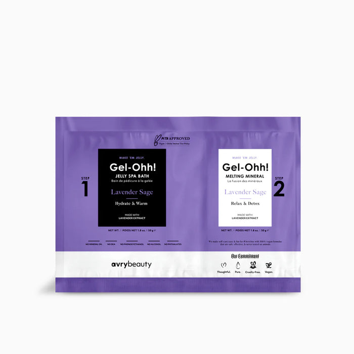 AvryBeauty - Jelly Spa Bath Pedicure Set - Lavender (3 Pack)