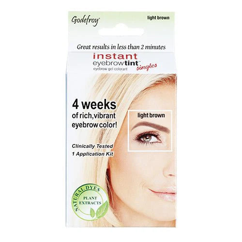Godefroy - Tinte instantáneo para cejas - Marrón claro - Aplicación única