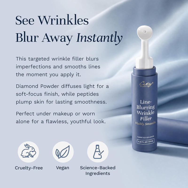 City Beauty - Line-Blurring Wrinkle Filler - for Face Spot Treatment 0.25oz