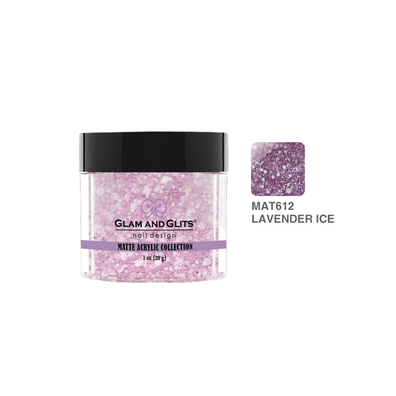 Glam & Glits - Matte Acrylic Powder - 612 Lavender Ice 1 oz