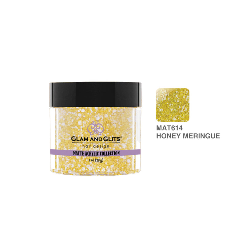 Glam & Glits - Matte Acrylic Powder - 614 Honey Meringue 1 oz