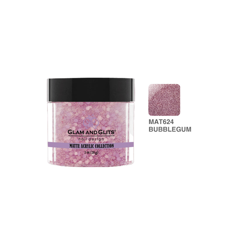 Glam & Glits - Polvo acrílico mate - 624 Bubblegum 28 g
