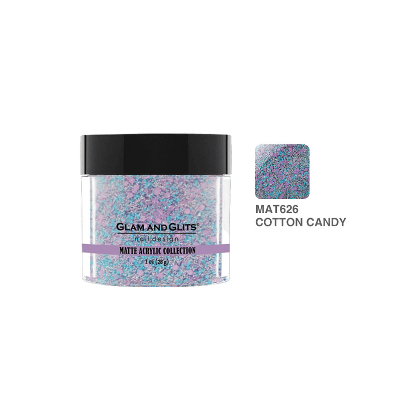 Glam & Glits - Polvo acrílico mate - 626 Cotton Candy 28 g