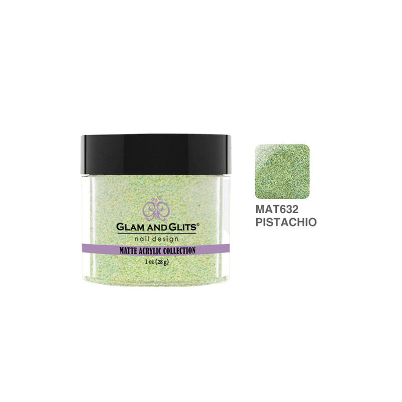 Glam & Glits - Matte Acrylic Powder - 632 Pistachio 1 oz