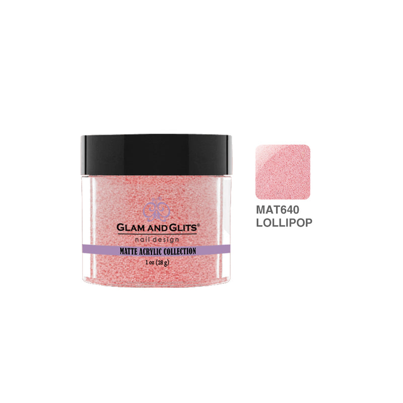 Glam & Glits - Matte Acrylic Powder - 640 Lollipop 1 oz