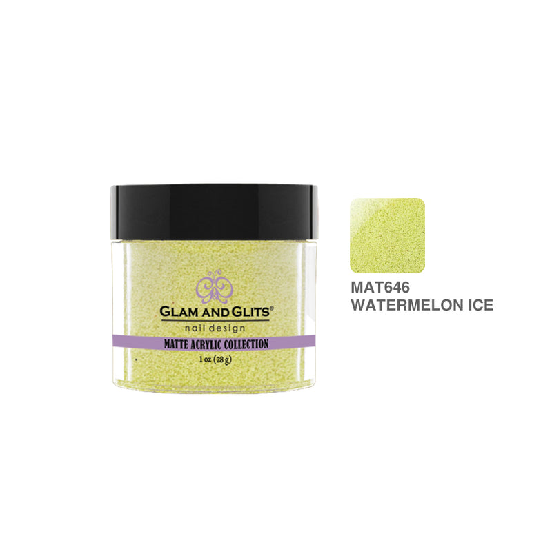Glam & Glits - Matte Acrylic Powder - 646 Watermelon Ice 1 oz